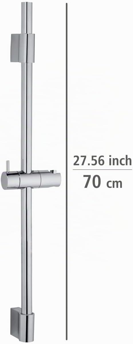 WENKO Duschstange Classic, Brausestange mit Halterung für Handbrausen Dusche oder Badewanne aus rost
