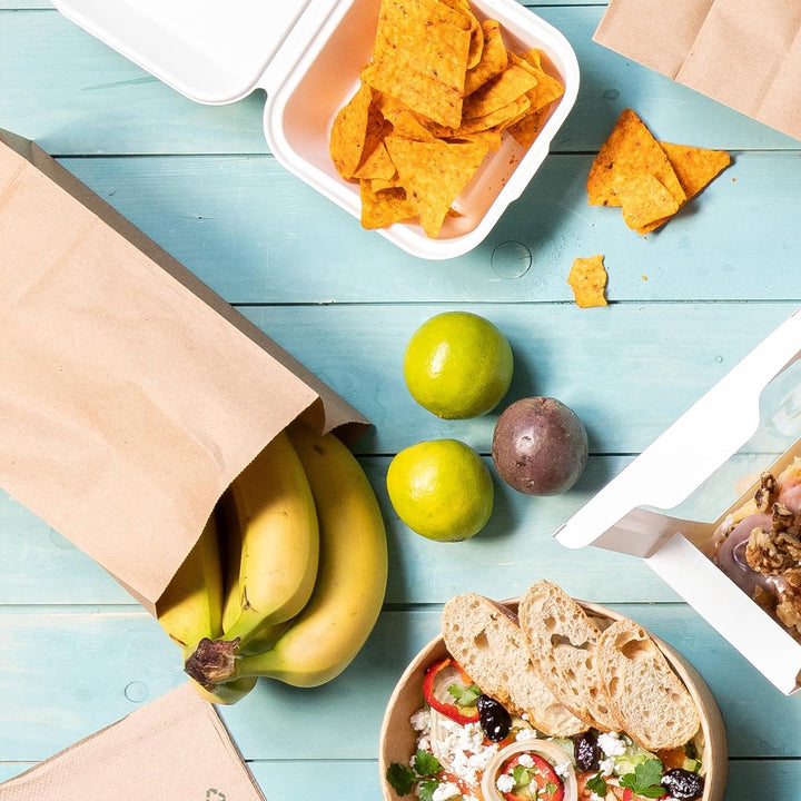 BIOZOYG Kraftpapier Tüten I Braune Papiertüten Geschenktüten Bio I Papier Tüte mit Boden recyclebar