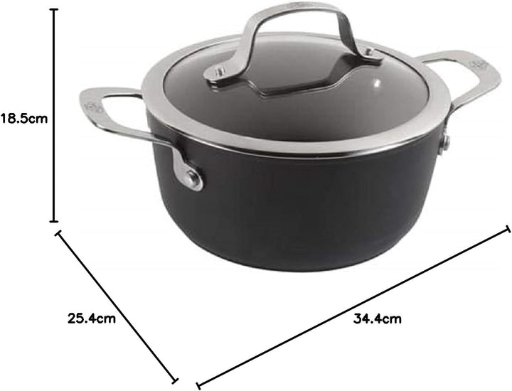 BALLARINI Alba Kochtopf aus Aluminium, 24cm, Antihaftbeschichtung, für alle Herdarten