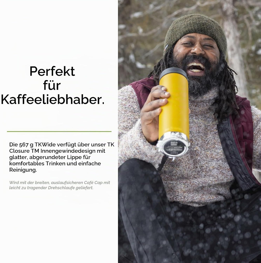 Klean Kanteen Herren tkwide Vi Trinkflasche Einheitsgrösse Marigold, Einheitsgrösse Marigold