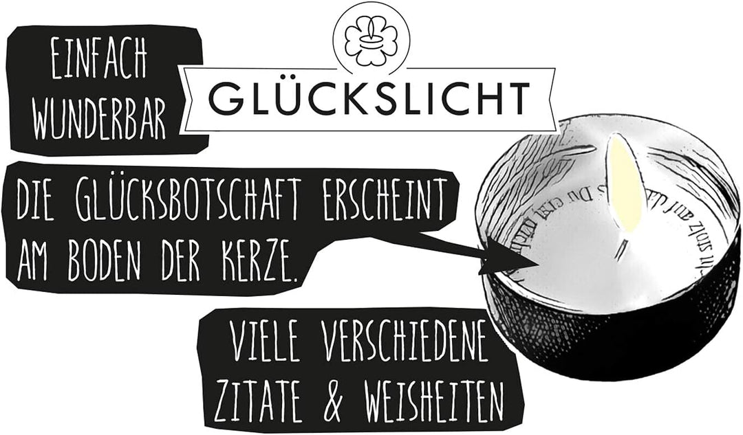 Glückslicht/Vintage/Ein Glück, dass es dich gibt / 10er-Set