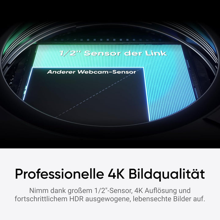 Insta360 Link 2C Stativ-Bundle Polarweiss - 4K Webcam für PC/Mac, 1/2" Sensor, Auto-Framing, HDR, Mi
