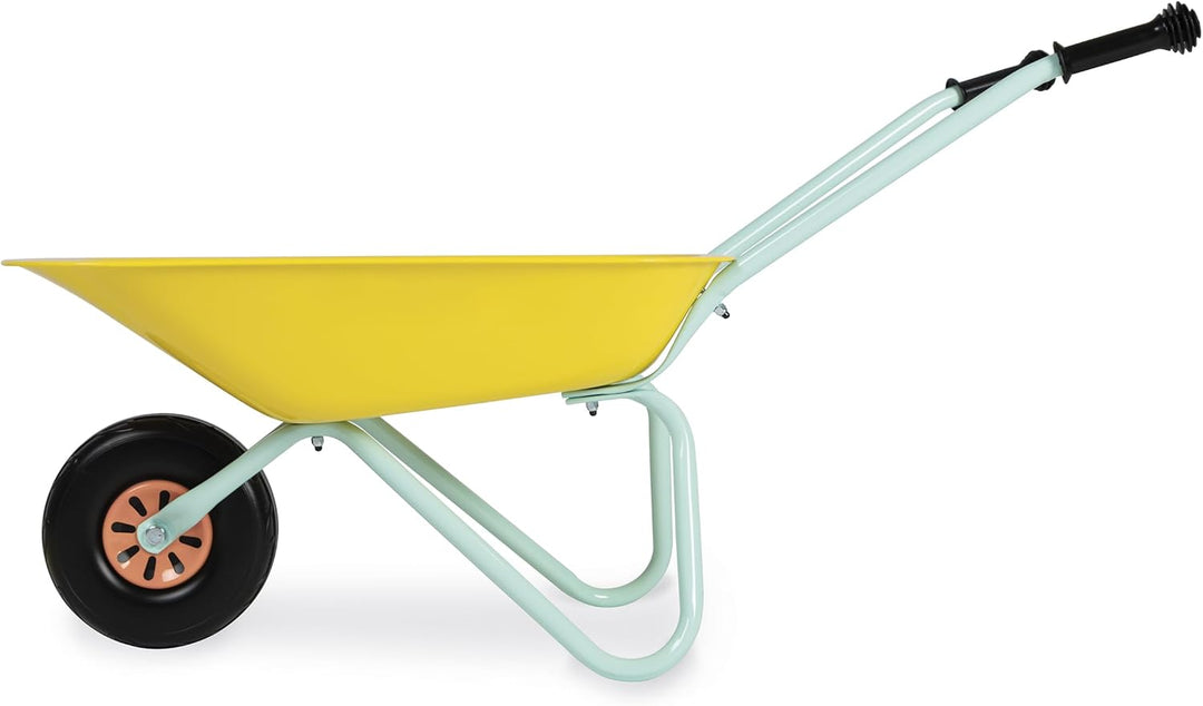 Janod – Metallschubkarre für Kinder ab 2 Jahren – Geeignet für Kinder für Garten- und Outdoor-Aktivi