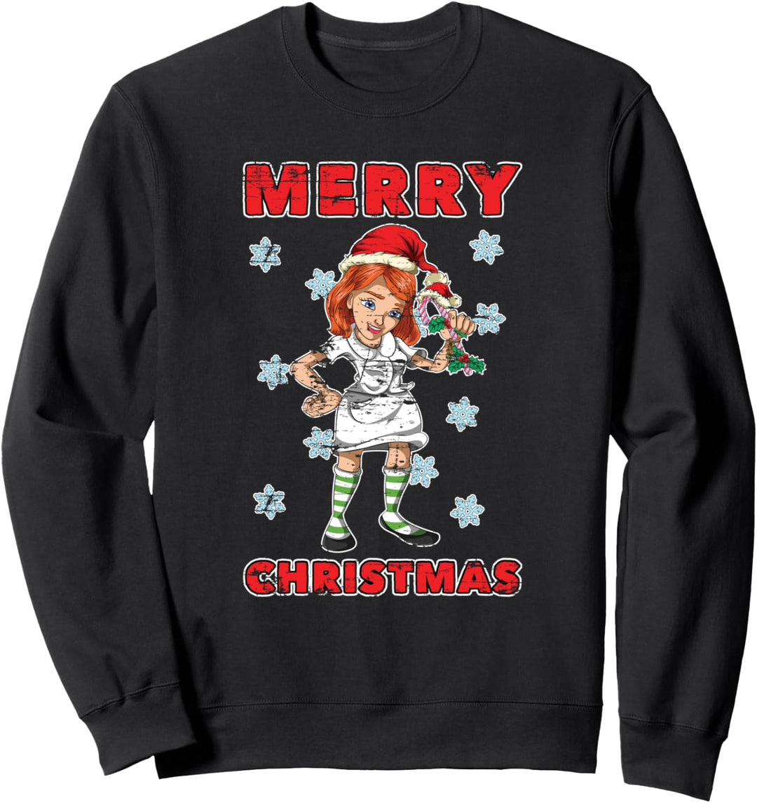 Krankenhaus Weihnachten Krankenschwester Sweatshirt