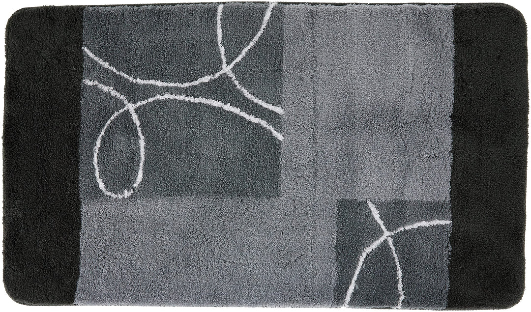 Kleine Wolke Badteppich Curly grau 70 x 120 cm 70 x 120 cm Grau, 70 x 120 cm Grau