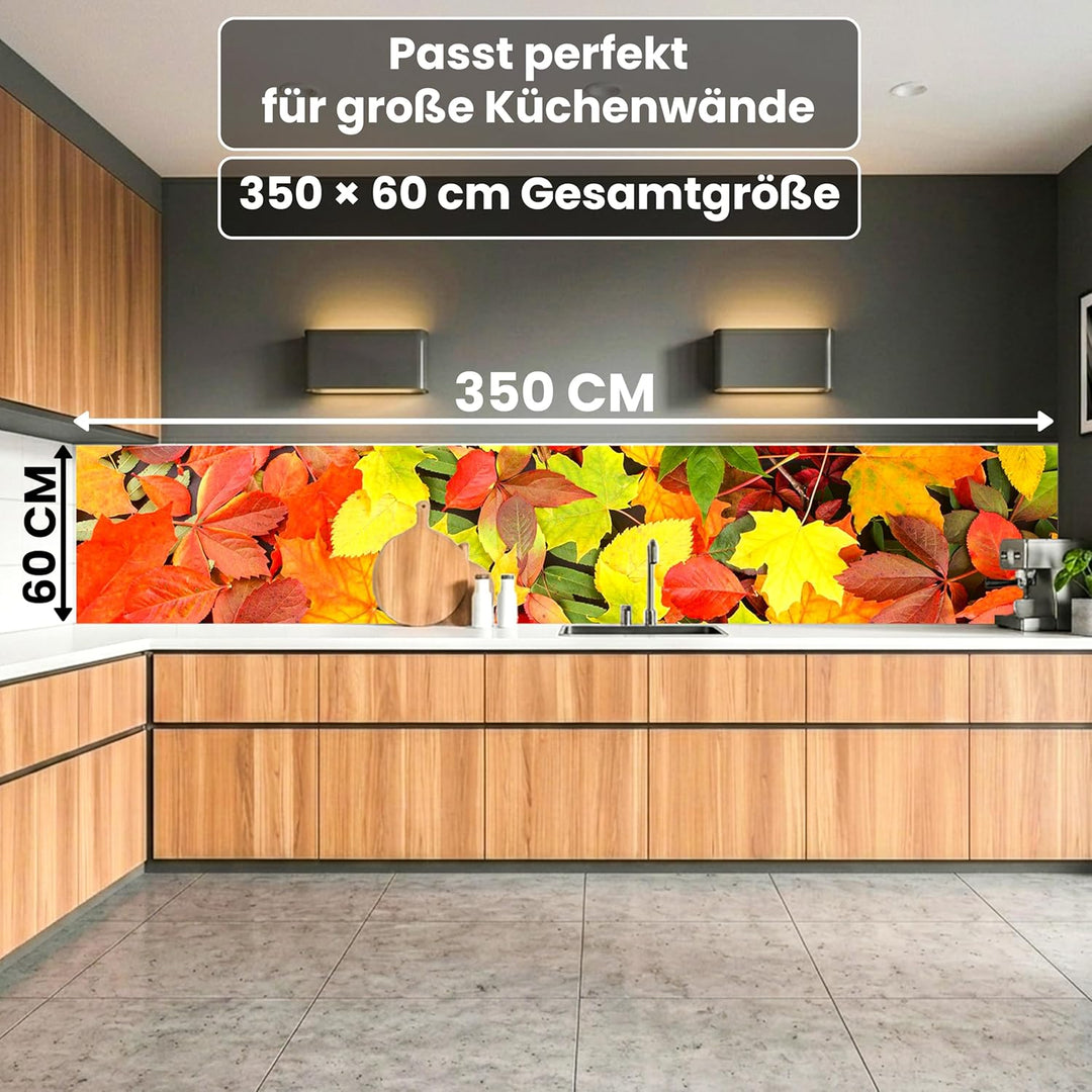 DIMEX Küchenrückwand Folie selbstklebend BLÄTTER | Klebefolie - Dekofolie - Spritzschutz für Küche |