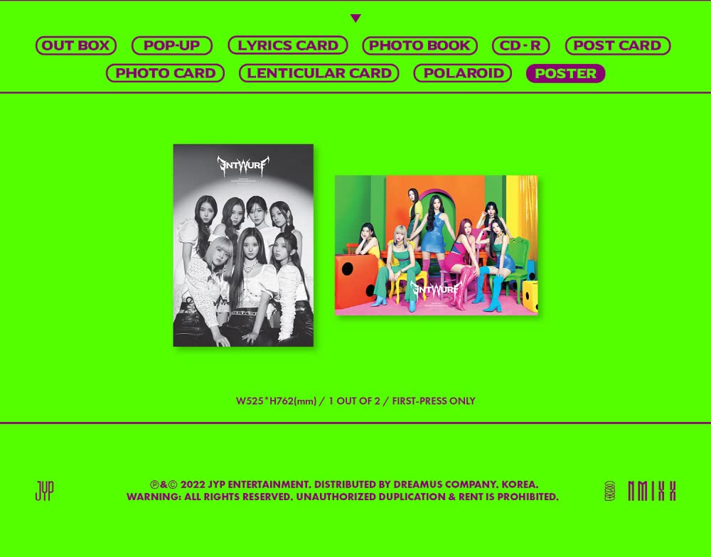 JYP Entertainment NMIXX - ENTWURF (Limited Ver.) CD+Folded Poster, DUK1477