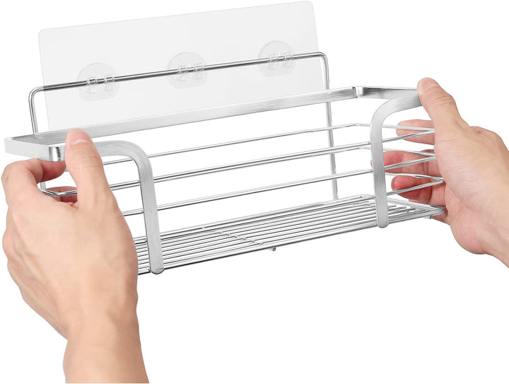 Kamtop 3pcs Duschkörbe Ablagen Wandablage Duschkorb Duschablage Seifenschale ohne Bohren, selbstkleb