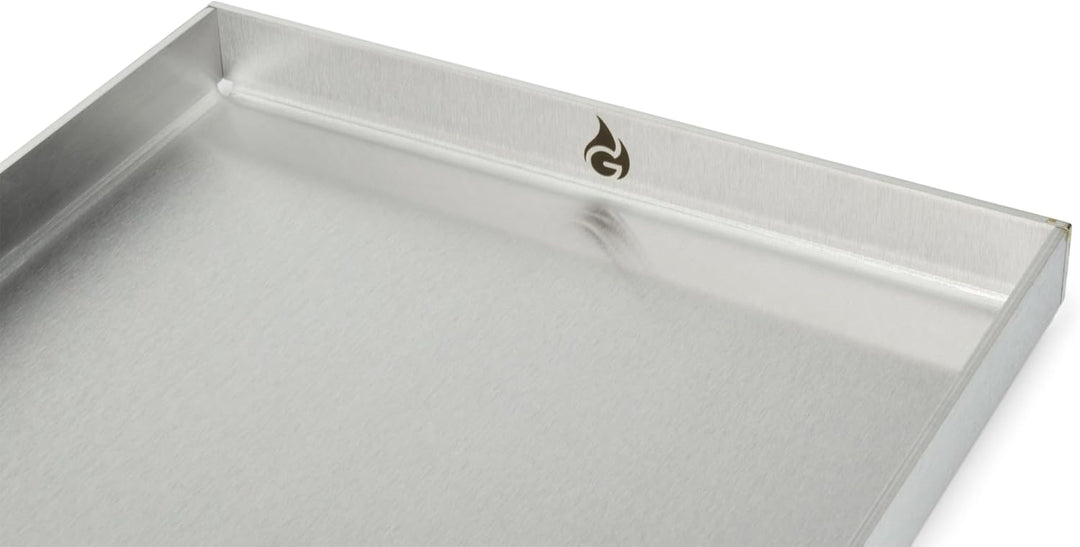 Edelstahl Grillplatte | Plancha 40x30cm - Universalgrösse | 4mm Massiv - Made in Germany, 40x30cm -