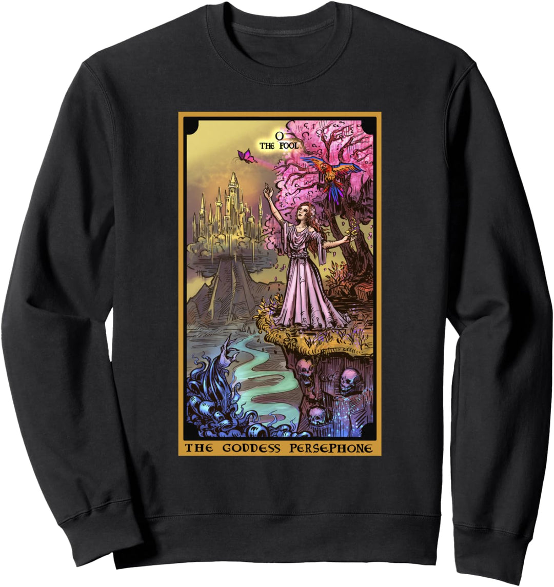 The Underworld Goddess The Fool Tarot-Karte Heidnische Hexe Wicca Sweatshirt