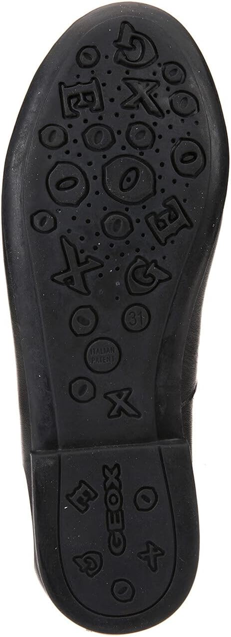 Geox Mädchen Plie B Mary Jane Halbschuhe 35 EU Schwarz, 35 EU Schwarz