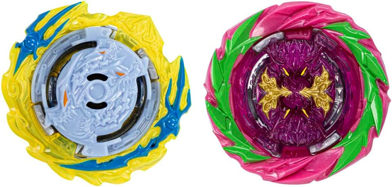Beyblade Burst QuadStrike Fierce Bazilisk B8 und Hydra Kerbeus K8 Kreisel Doppelpack, Battle Kreisel