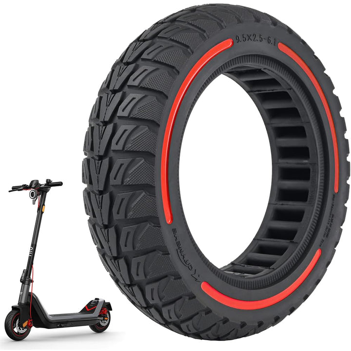 VOLOHAS 9,5x2,5-6,1 Vollgummireifen 9,5 Zoll Solide Reifen für NIU KQi3 Sport/Pro/Max Elektroroller