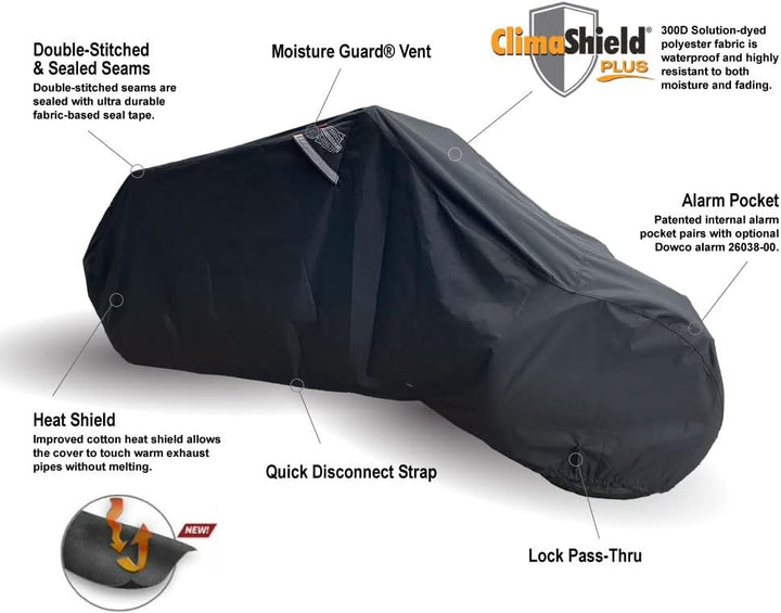 Dowco Guardian WeatherAll Plus Motorradabdeckung für Innen- und Aussenbereich, passend für alle Can-