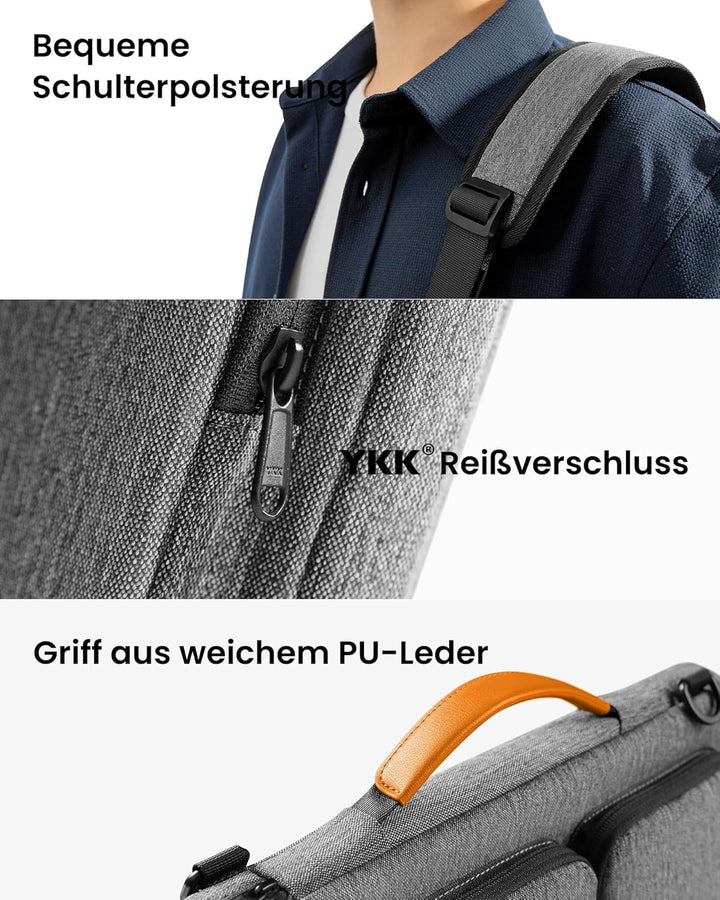 tomtoc 360° Tasche Hülle für 13 Zoll MacBook Air M2/A2681 M1/A2337 2022-2018, 13" MacBook Pro M2/A26