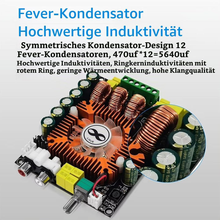High Power TDA7498E 2.0 Digitaler Stromverstärker 160W X 2 Stereounterstützung BTL 220W mit Kühllüft
