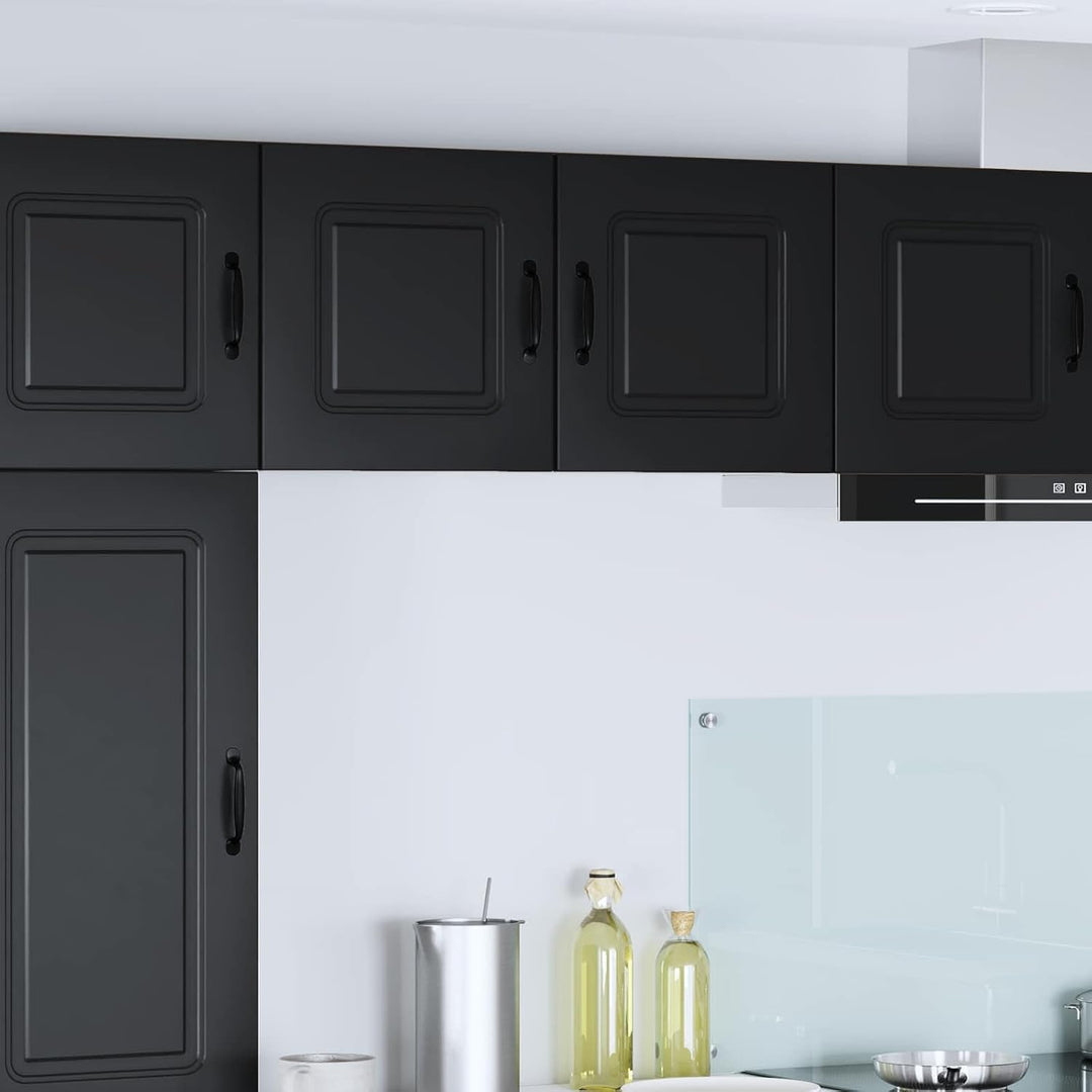 vidaXL Geschirrspülerfront Kalmar Schwarz 40 x 31 x 40 cm, Eleganter moderner Küchenregal, grosser S