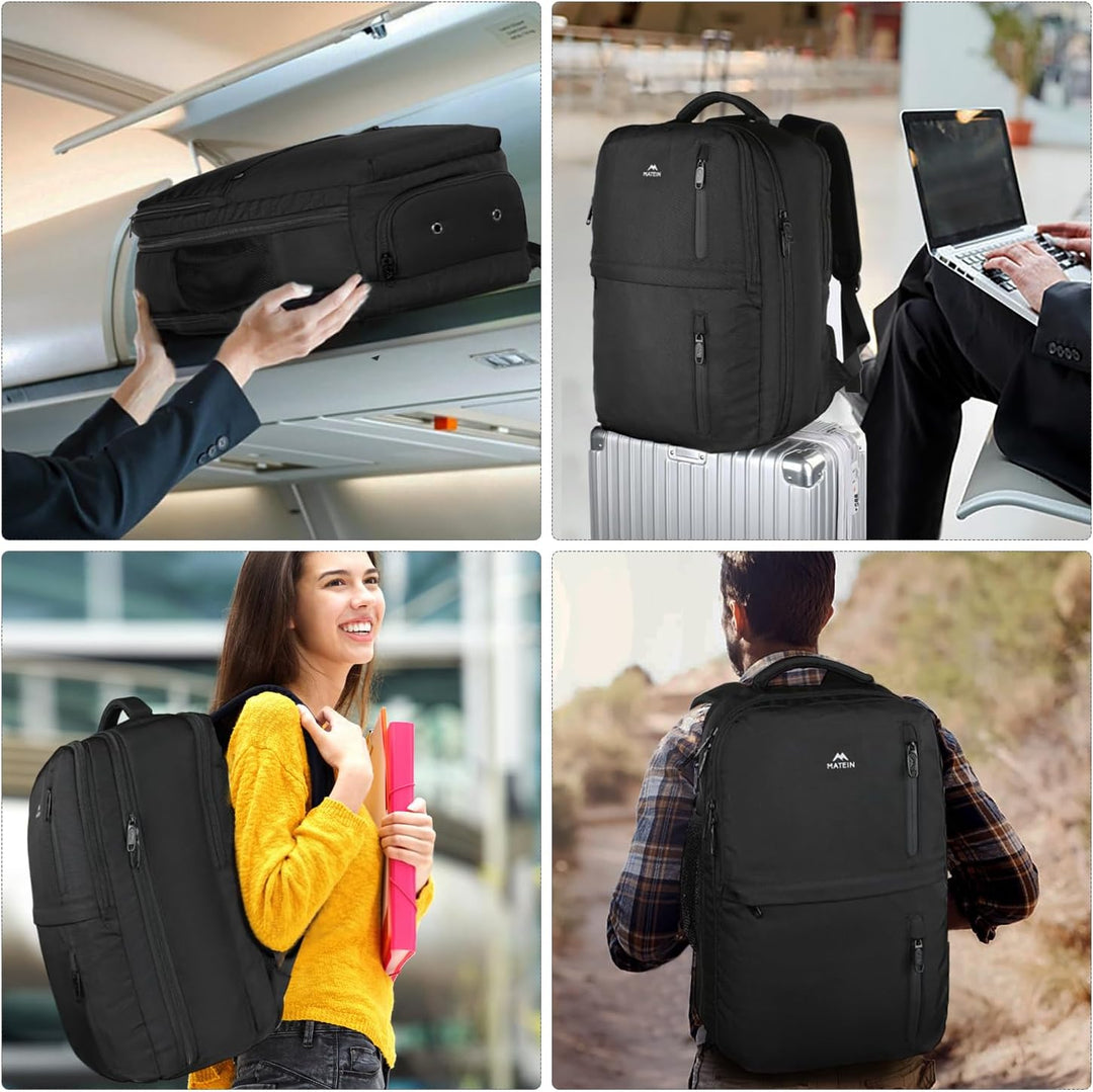 MATEIN Reiserucksack Handgepäck Flugzeug 55x35x20cm, Rucksack Herren geeignet für Air France 55x35x2