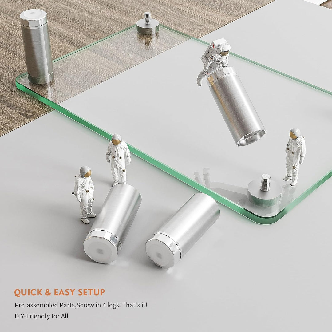 Hemudu 2 Pack Computer Monitor Riser mit höhenverstellbarem Multi Media Desktop Stand für Flachbilds