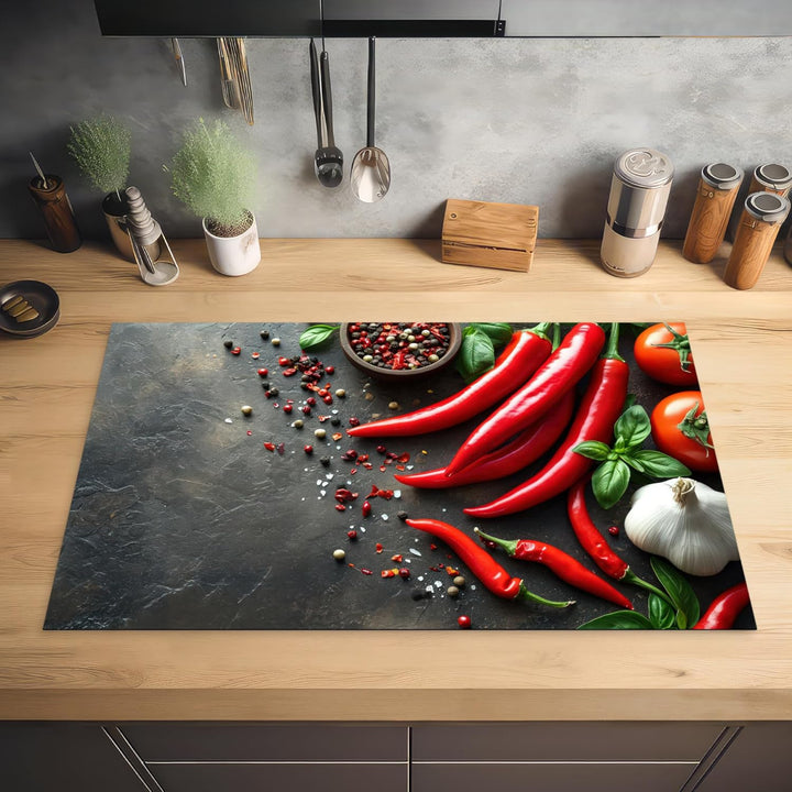 Herdabdeckplatte Einteilig Küche Herdabdeckung Induktionsfeld Ceranfeld Herdabdeckplatten Vinyl Matt