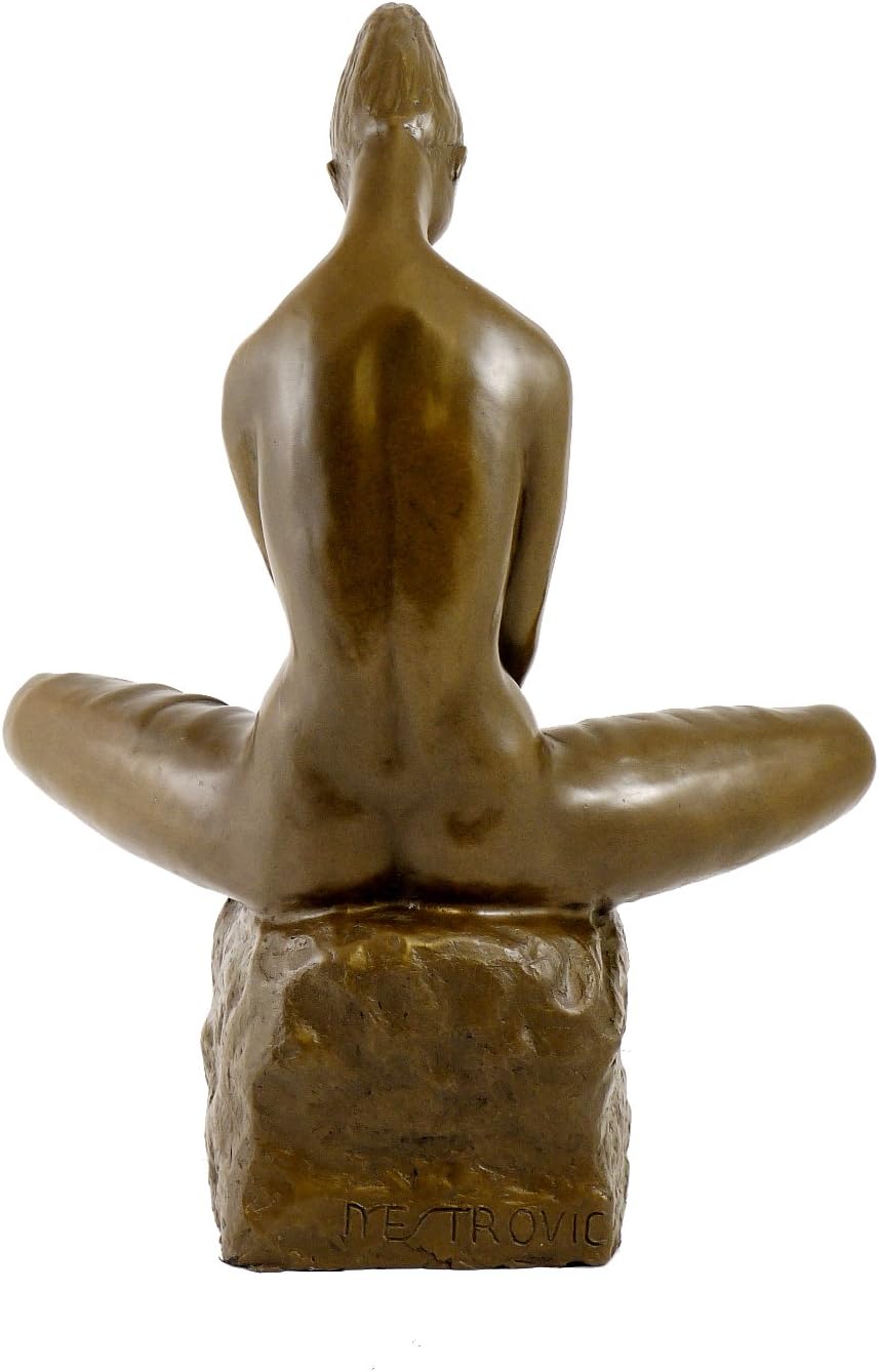 Kunst & Ambiente - Moderne Bronzefigur - Vestal Virgin - signiert - Ivan Mestrovic Skulptur - Figur