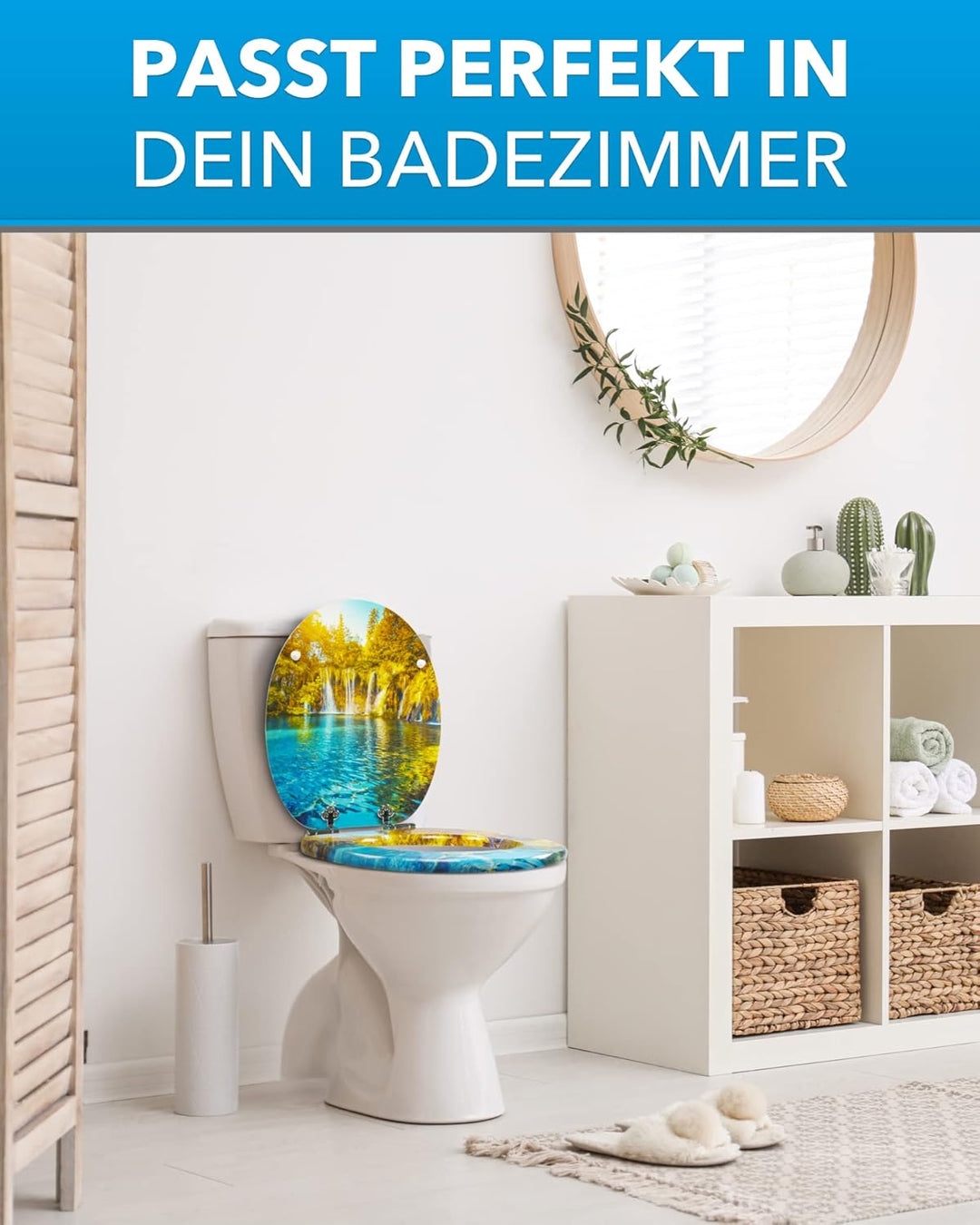 Xonic Design WC-Sitz - Premium Klo-Deckel - Toilettensitz mit Absenkautomatik - hochwertige Klobrill