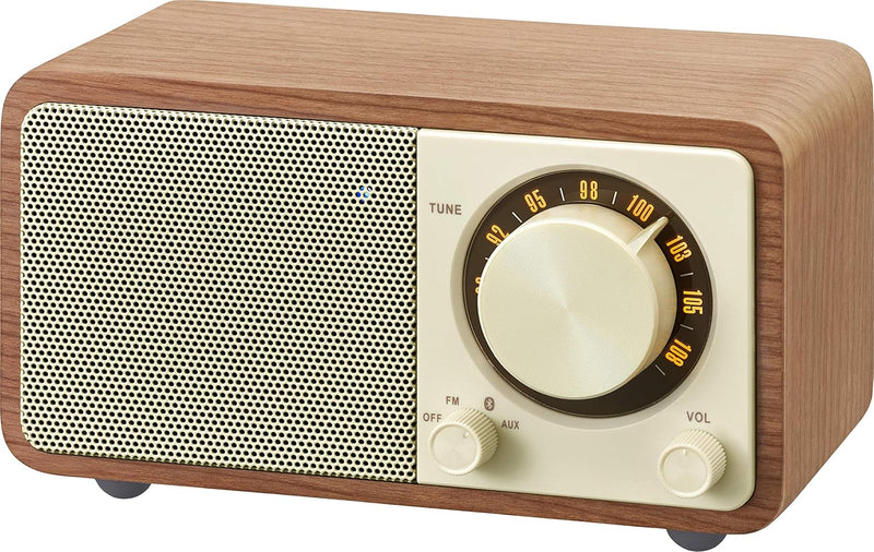 Sangean WR-7 tragbares Desktop-Radio (FM-RDS-Tuner, Bluetooth, AUX-In, integrierter Lautsprecher, Ak