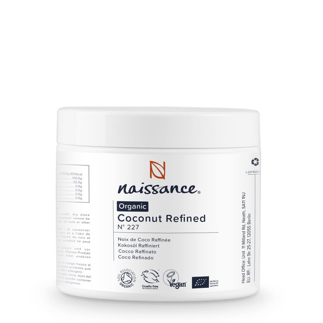 Naissance Raffiniertes Kokosöl BIO (Nr. 227) - 250g - Rein, Natürlich, BIO, Tierversuchsfrei, Vegan