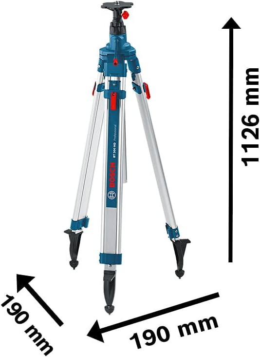 Bosch Professional Baustativ für Laser und Nivelliergeräte BT 300 HD (Höhe: 122–295 cm, Gewinde: 5/8