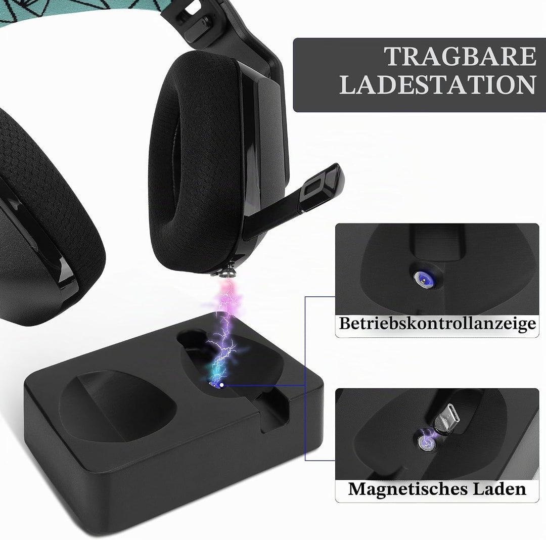 Geekria Kopfhörer Ladeständer für Logitech G733 Lightspeed Wireless Gaming Headset, 3D Printed Resin