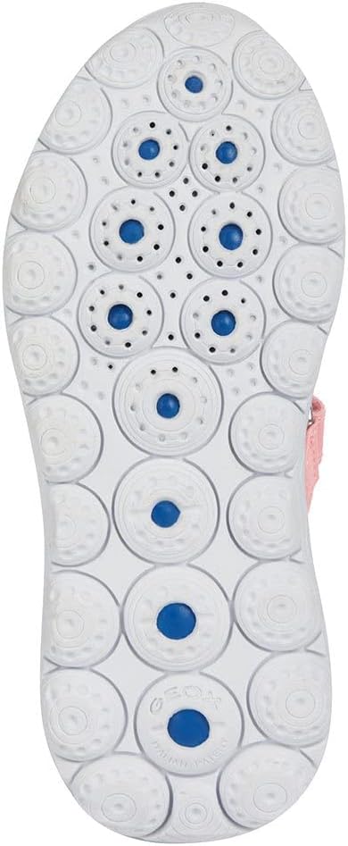 Geox Mädchen J Spherica Girl B Sneakers 38 EU Schmal Coral Black, 38 EU Schmal Coral Black