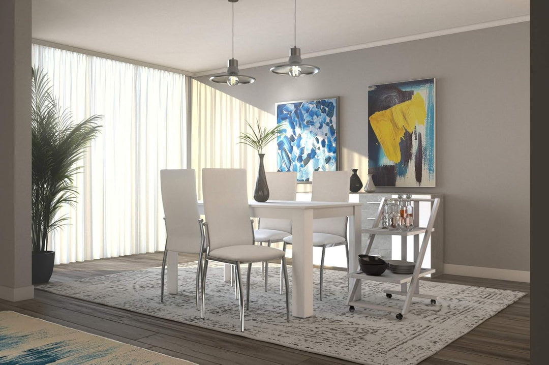 Arredamenti Italia Servierwagen SIMPATY; Holz - Zusammenklappbar - 2 Ablageflächen - Elegant - Farbe