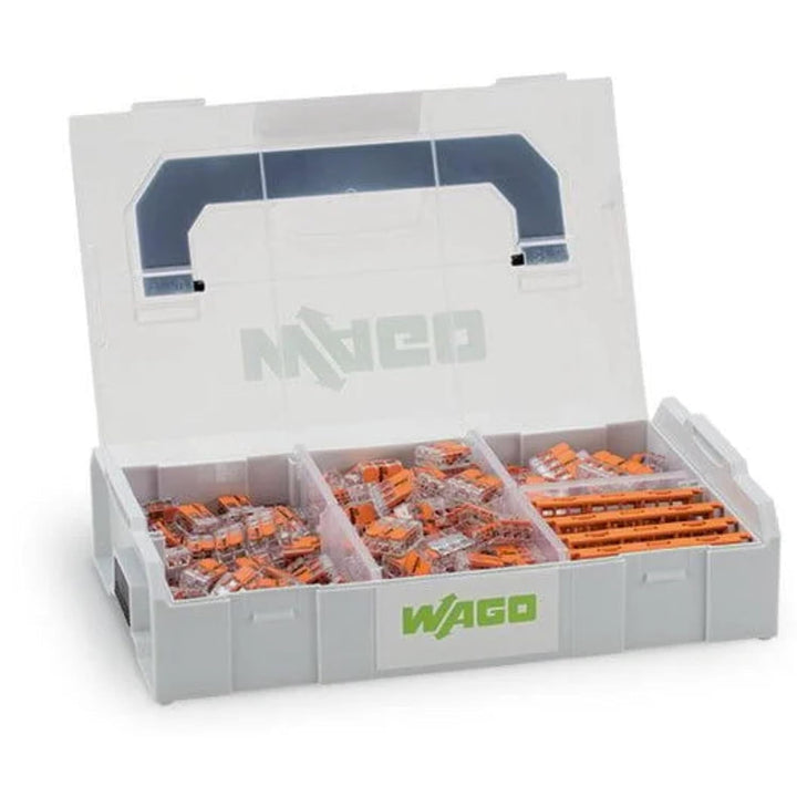 WAGO Original-Set, L-Boxx Mini, Verbindungsklemmen mit Hebel, Serie 221, 887-952, Lichtgrau, 229 Ver