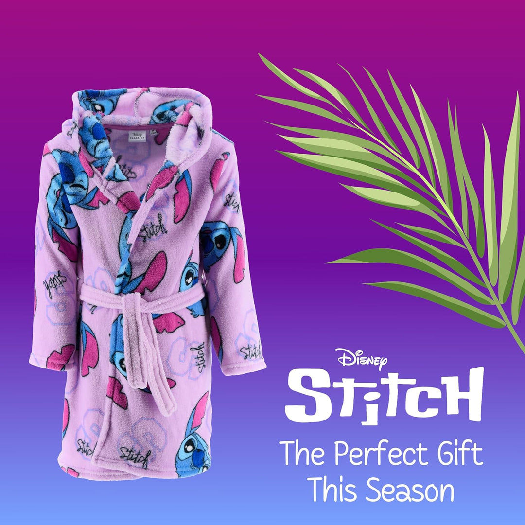 Disney Stitch Bademantel für Mädchen, Weicher Morgenmantel für Kinder, Bademantel Geschenk für Mädch