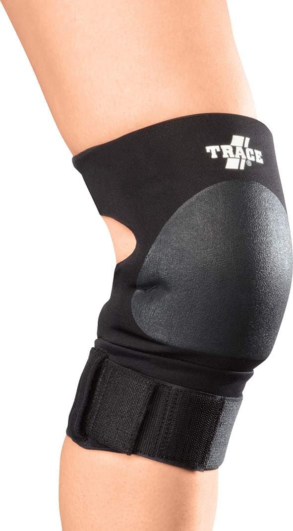Trace Handball & Hallensport Knieschoner/Unisex Erwachsene/S/Schwarz/Weiche Polsterung/Indoor/Protek