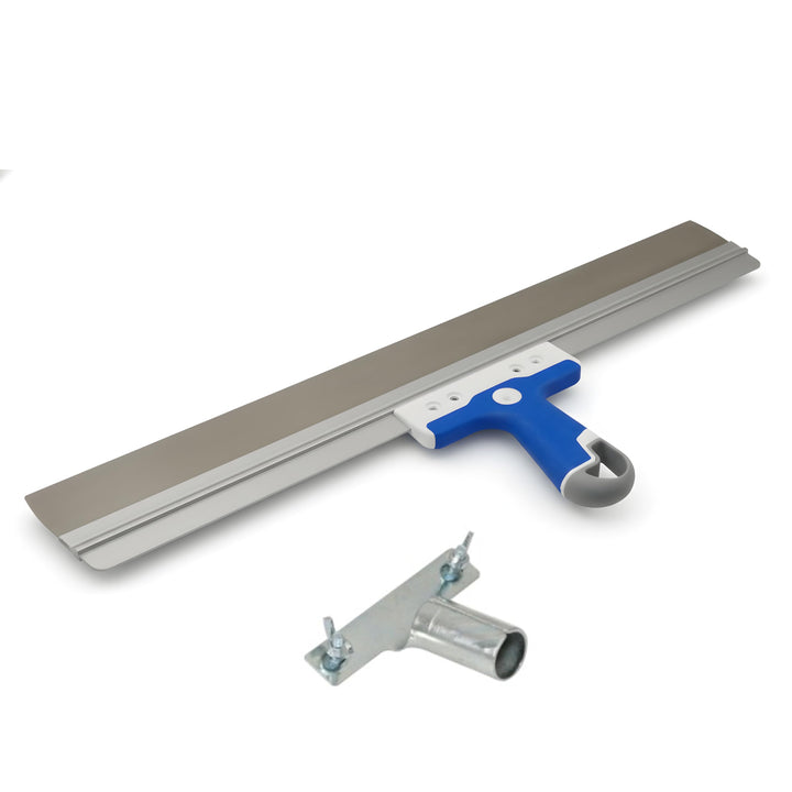 DEWEPRO® Edelstahl Fassadenspachtel inkl. Stielhalterung - Dekorspachtel - Flächenspachtel - Flächen