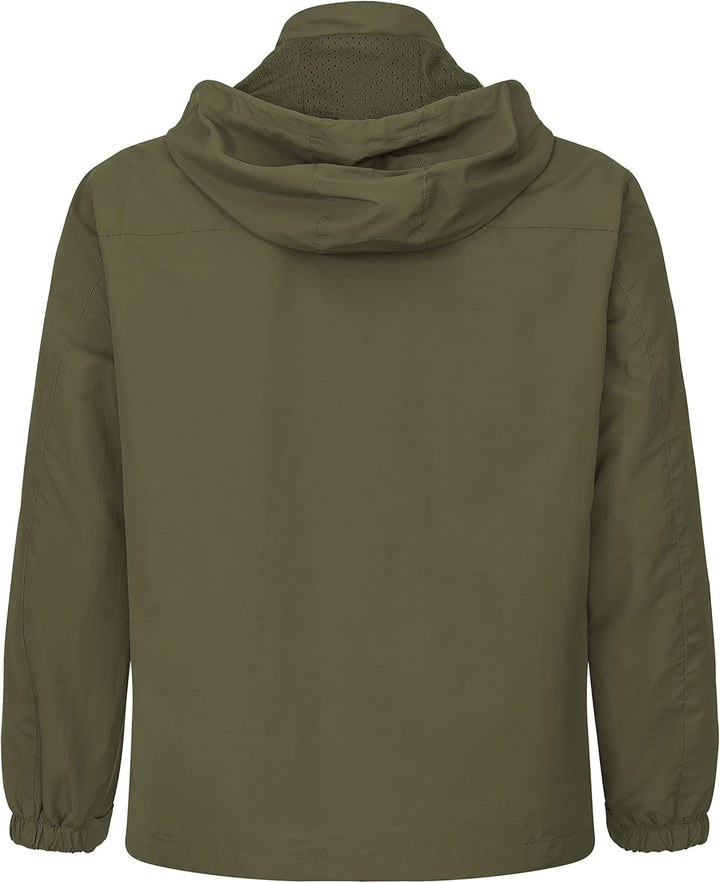 FALKENSTEJN Summer Windbreaker Anorak Windjacke leichte Jacke S Olive, S Olive