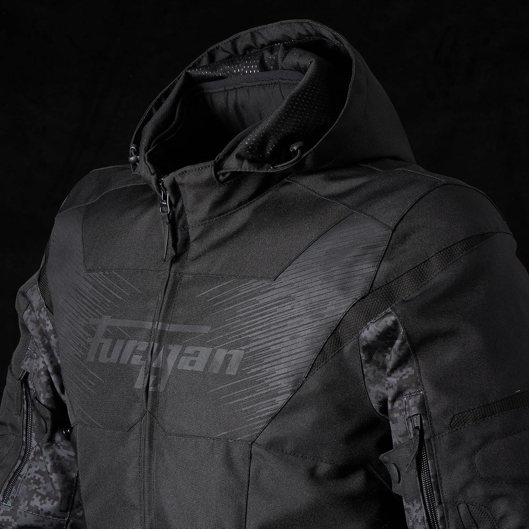 FURYGAN SHARD D3O WATERPROOF JACKEN UND MÄNTEL RADICAL,URBAIN M Schwarz-Pixel, M Schwarz-Pixel