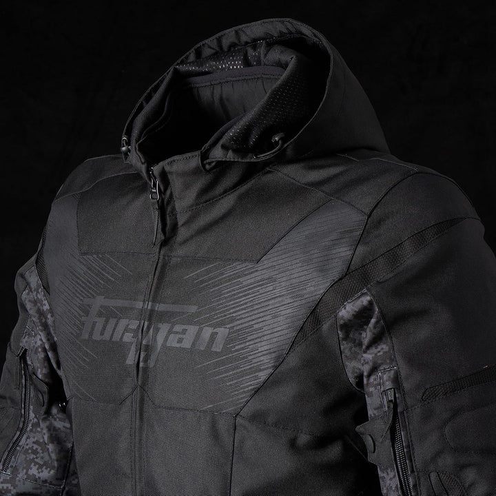 FURYGAN SHARD D3O WATERPROOF JACKEN UND MÄNTEL RADICAL,URBAIN M Schwarz-Pixel, M Schwarz-Pixel