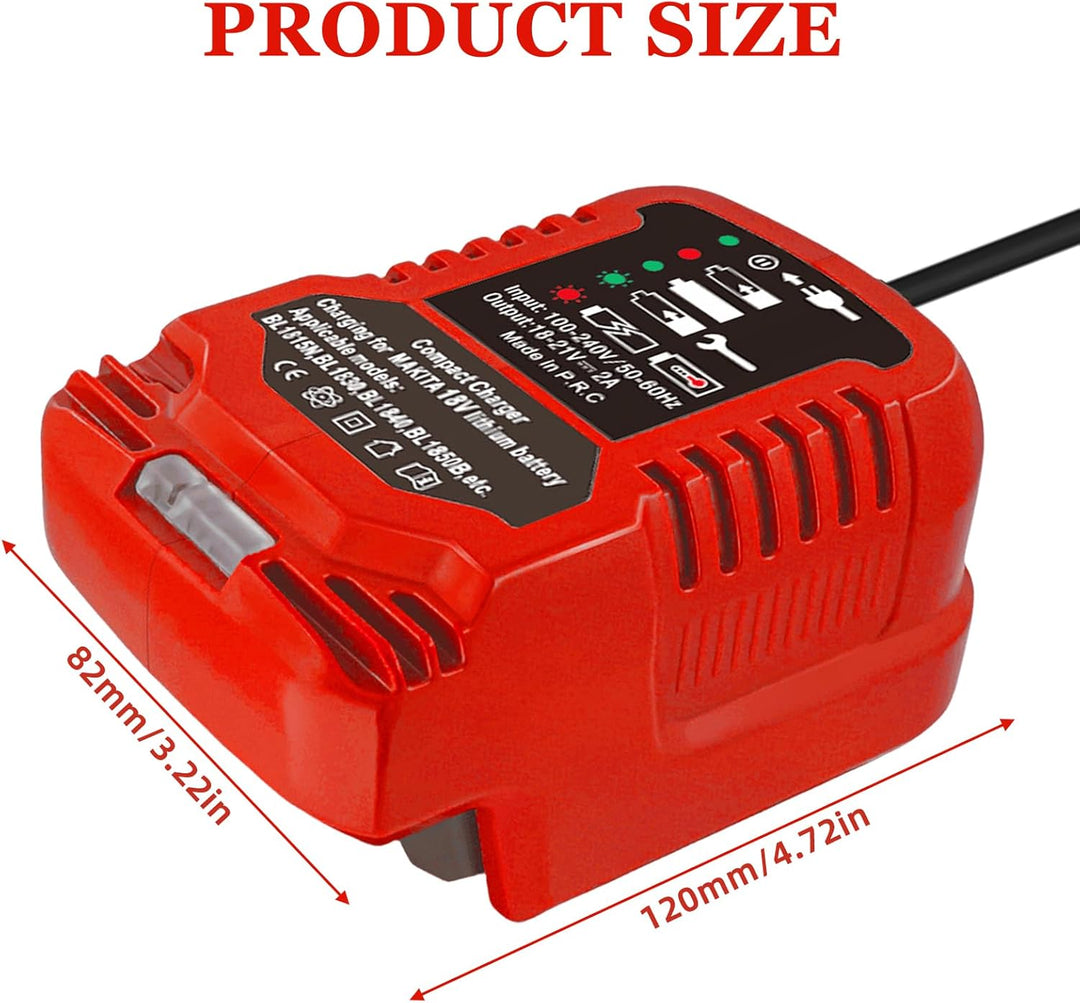 Ersatz PXC Ladegerät für Einhell 18V Power X-Change Akku, Auto-Ladegerät kompatibel mit Einhell 18V