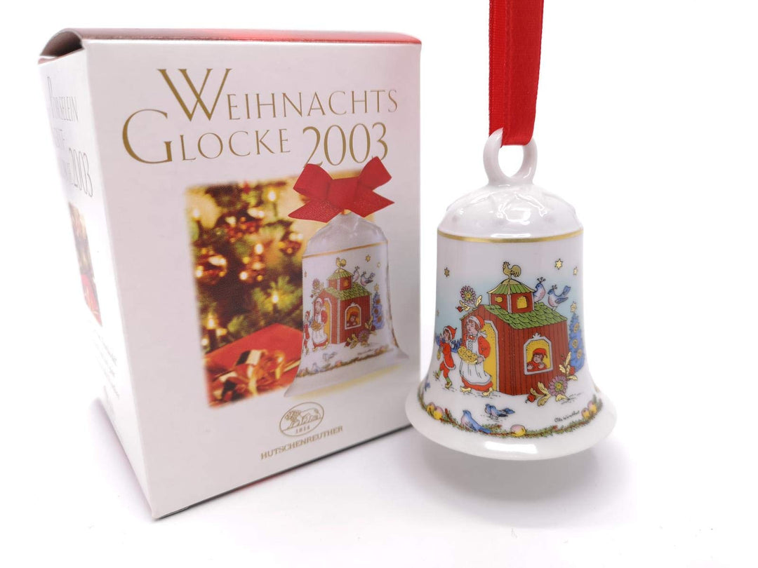 Hutschenreuther Porzellanglocke Weihnachtsglocke 2003 OVP