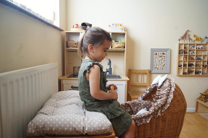e-wicker24 Wäscheschrank, Truhe für Wäsche, Wäschekorb, Wäschepuff aus Weide, Spielzeugkorb aus Weid