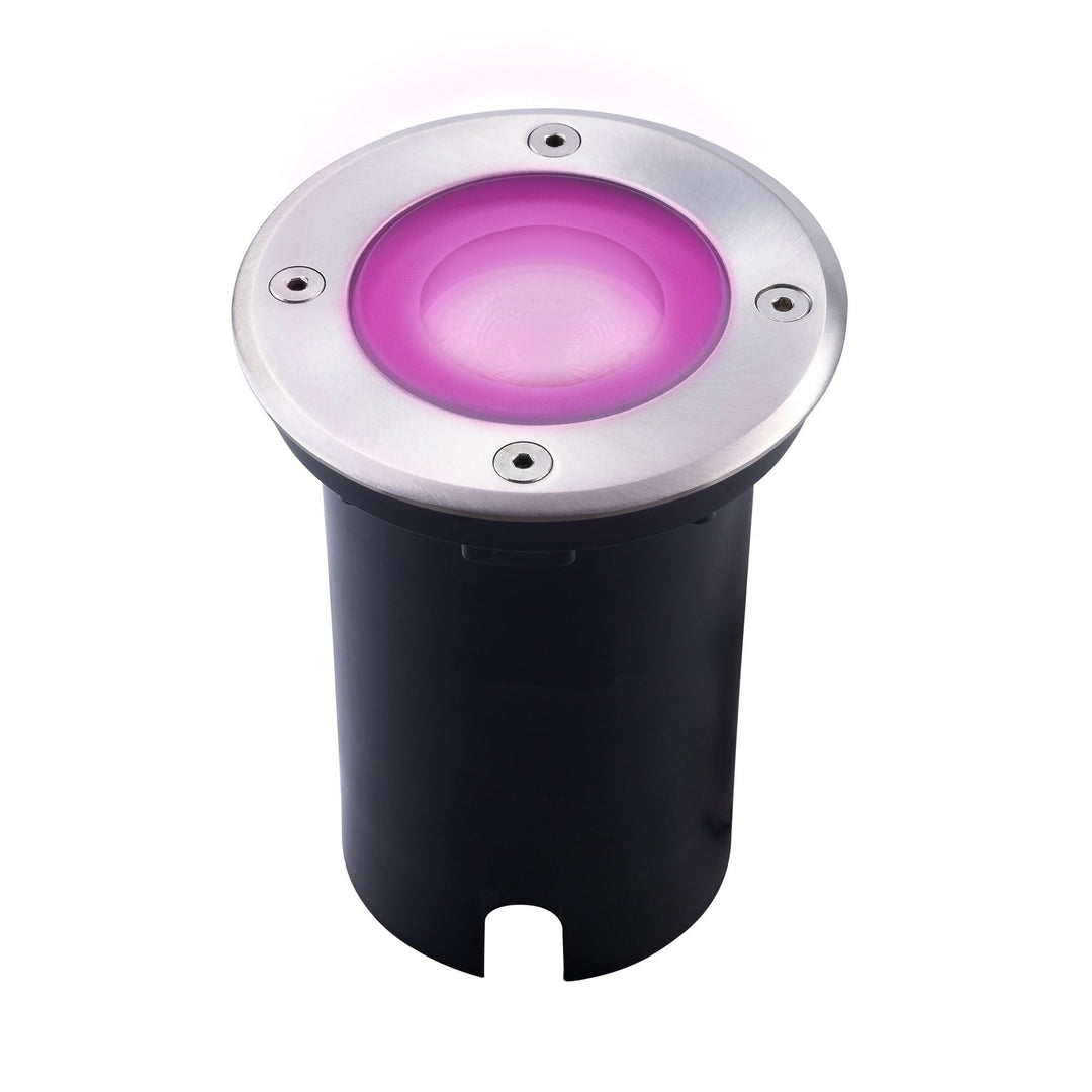 Ledvion - SMART LED Einbauleuchte Rund, RGBWW, IP67, 1m Kabel, Aussenbeleuchtung, Terrassenbeleuchtu