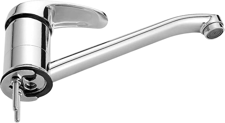 Wasserhahn Küche Chrom Einhebelmischer Mischbatterie Mischbatterie mit 180° schwenkbarem Auslauf, Mi