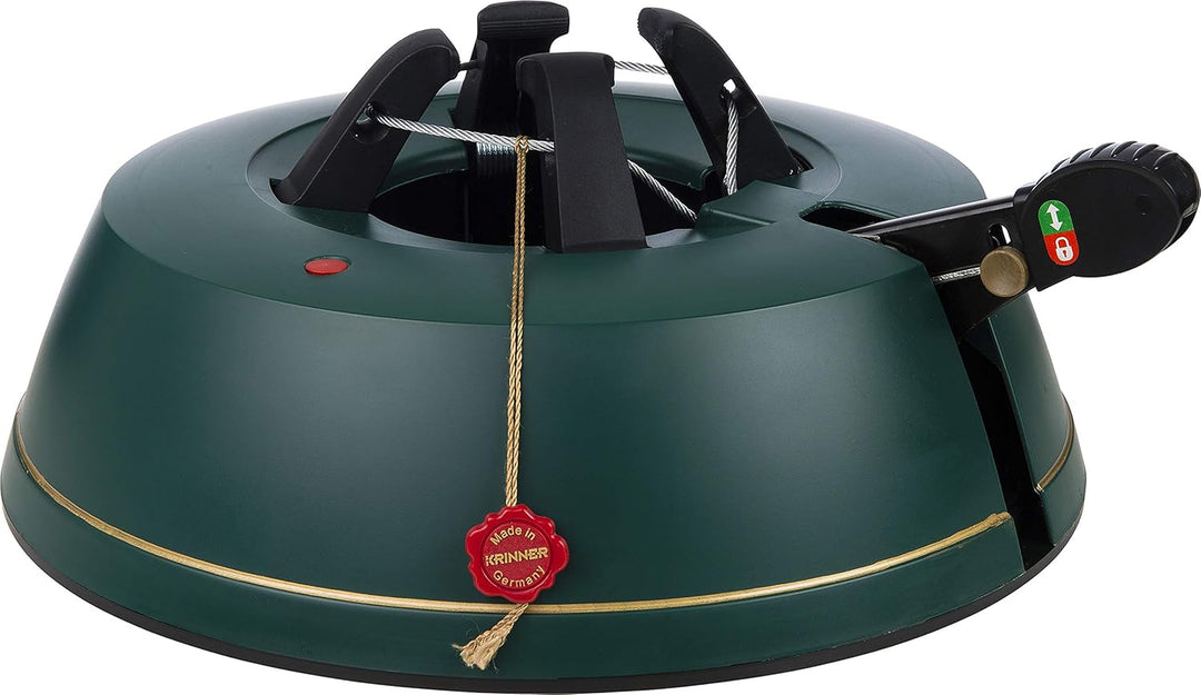 Krinner Comfort Weihnachtsbaumständer, Grösse M, Plastik, Blaugrün, 36 x 36 x 10.5