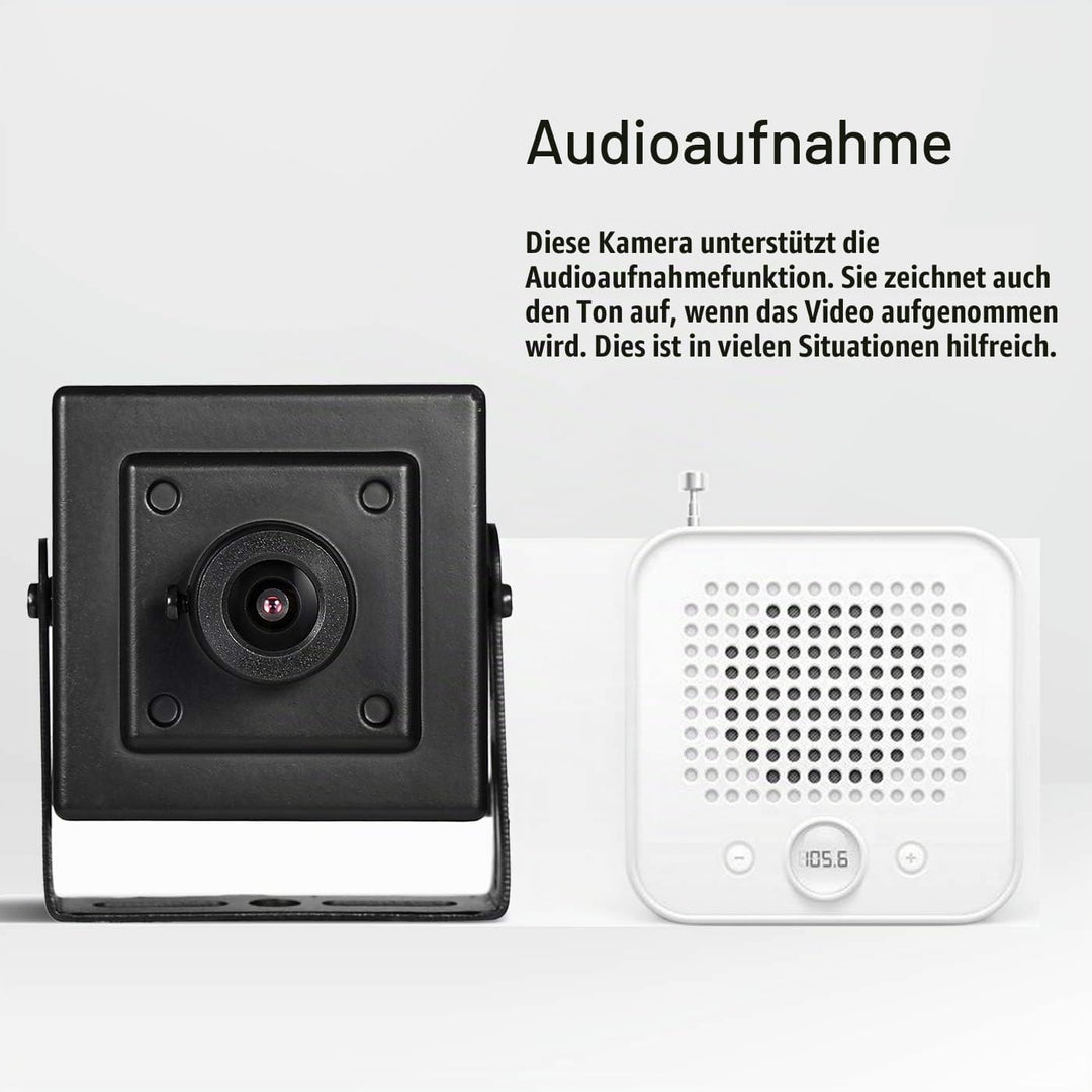 Mini POE IP Kamera mit Audio, Innen Sicherheit Kamera P2P Remote View 3MP HD CCTV Video überwachung