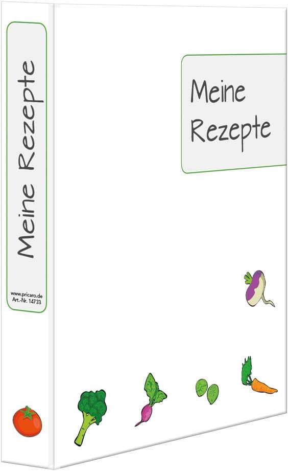 PRICARO Rezeptordner mit Rezeptblock "Querbeet", A4