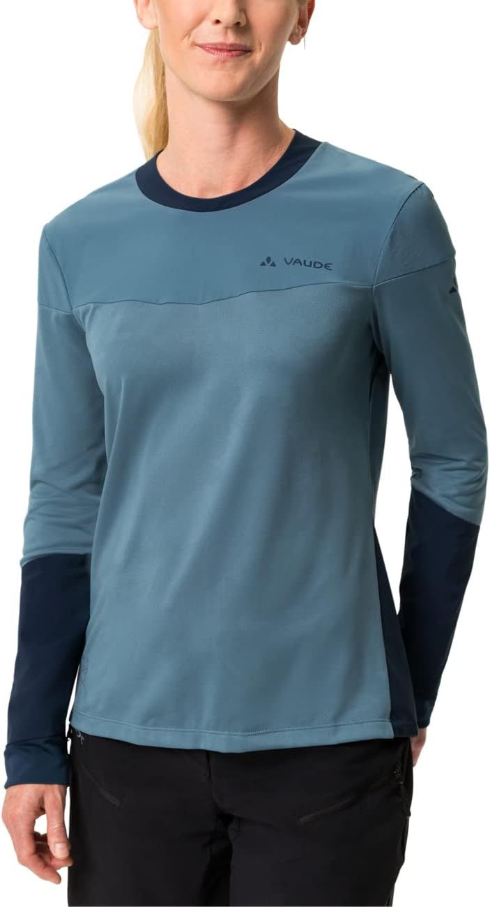VAUDE Damen Women's Moab Ls Pro Shirt T-Shirt, Blue Gray