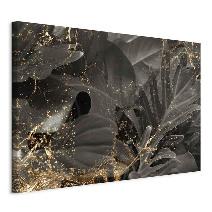 murando - Bilder Blätter 90x60 cm Leinwandbild 1 tlg Kunstdruck modern Wanbilder XXL Wanddekoration