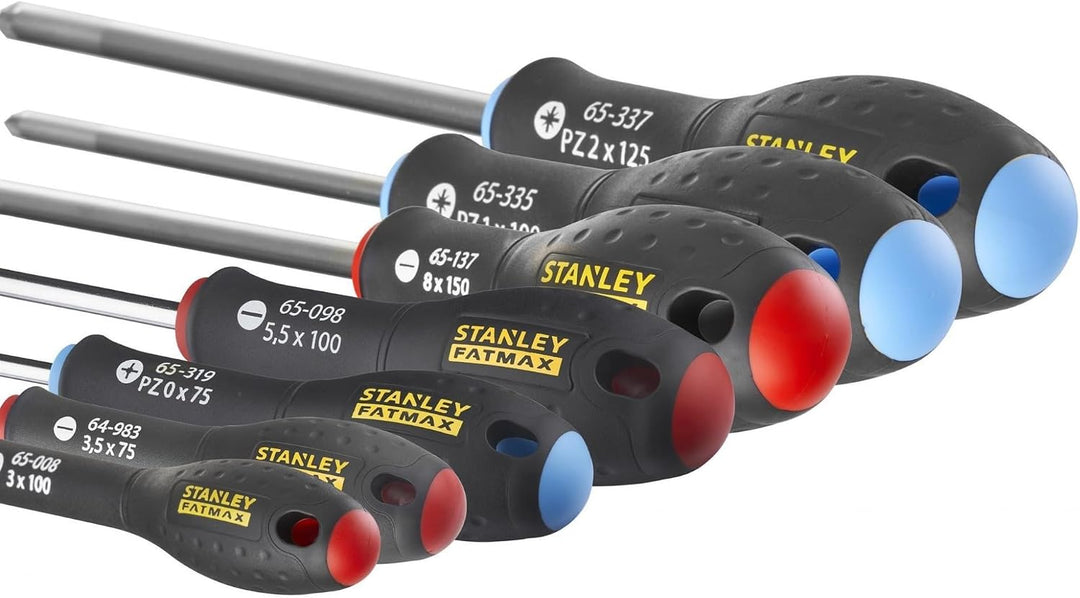 Stanley FatMax Set 7-teilig (Schlitz/Phillips/Pozidriv, Parallel 3 mm, 3,5 mm; Schlitz 8 mm, 5,5 mm;